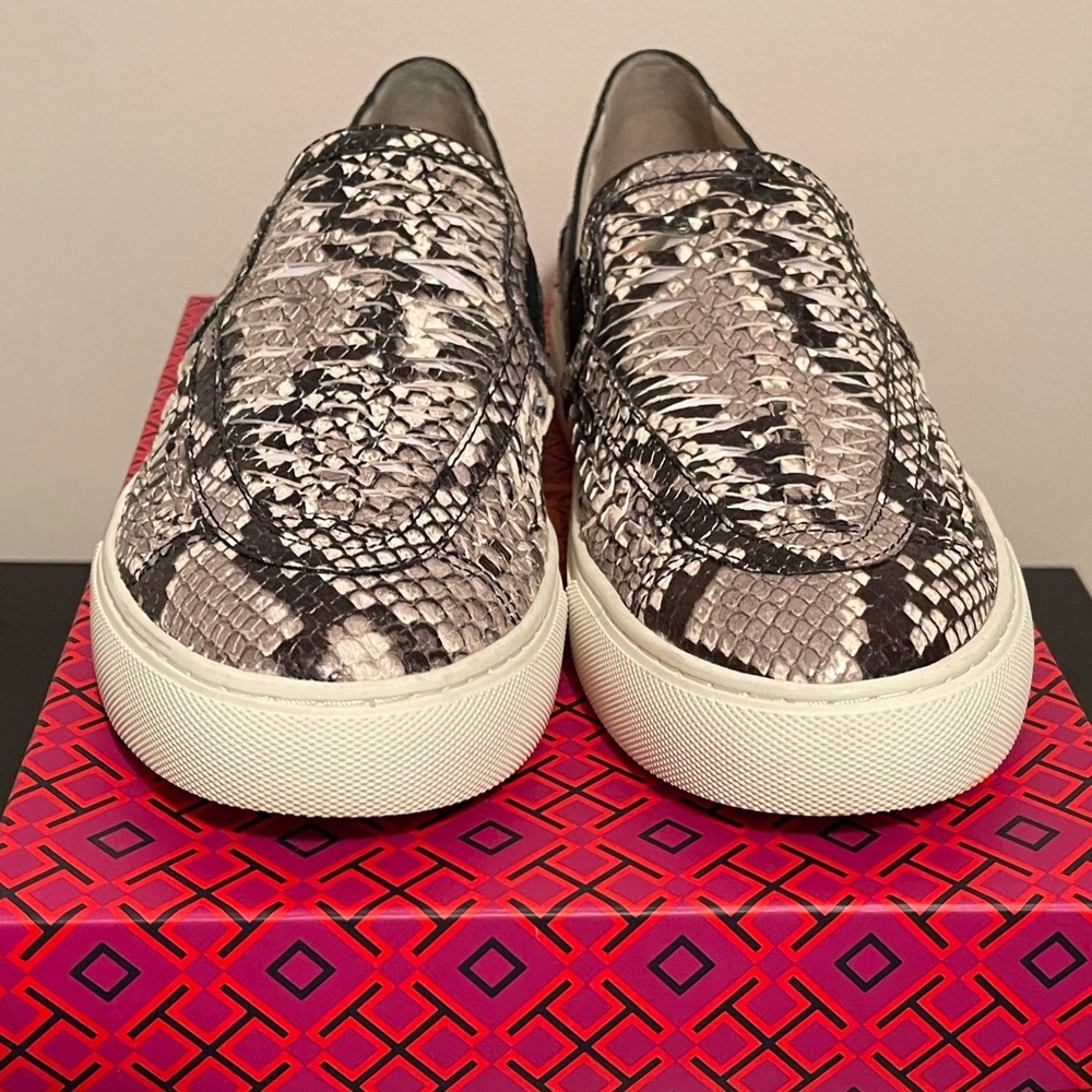Tory Burch Huarache 2 Slip-On Sneaker Snake Embossed